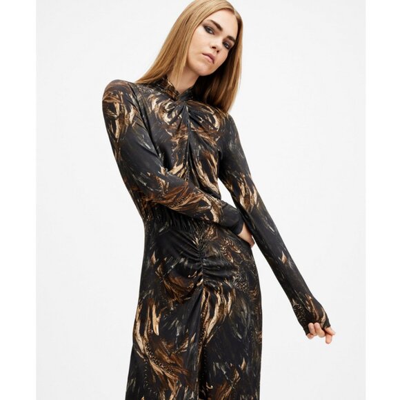 All Saints Mina Slim Fit Printed Maxi Dress, NWOT, 8 - Picture 13 of 13